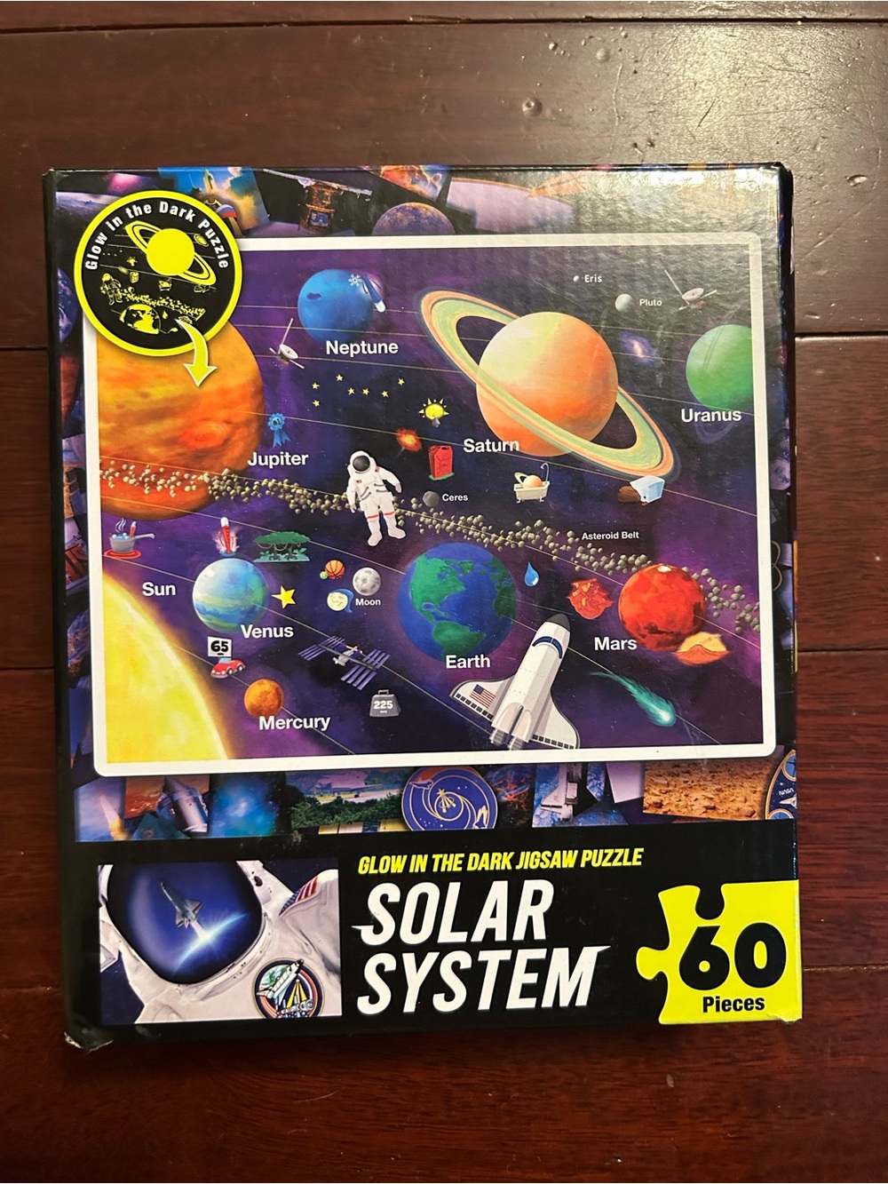 Glow in the Dark Solar System Jigsaw Puzzle - 60 Pieces